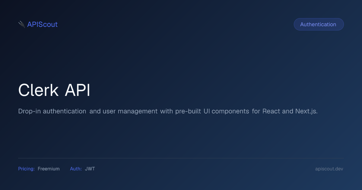 Clerk API | APIScout